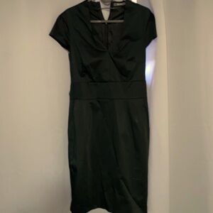 Black v-neck summer dress